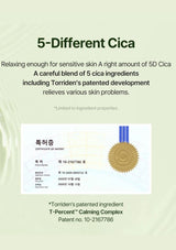 Advertisement for 5D Cica with text and a certificate on a light green background