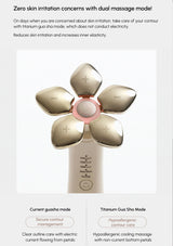 Product with flower-shaped design on a white background