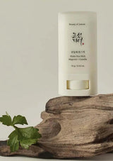 Beauty of Joseon stick on a wooden surface with a neutral background