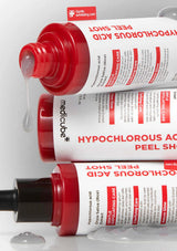 Three tubes of medcube Hypochlorous Acid Peel Shot on a white background
