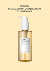 SKIN1004 Madagascar Centella Light Cleansing Oil bottle on a beige background