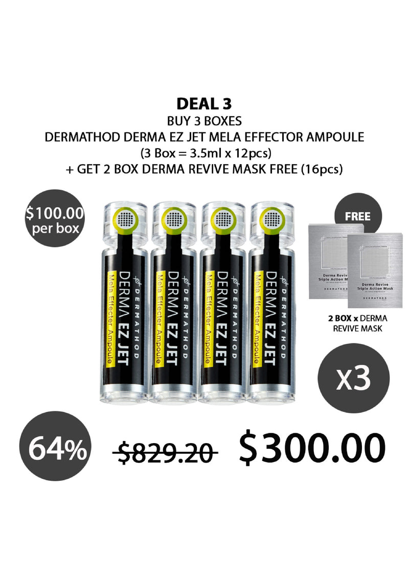 [DERMATHOD] Derma EZ Jet Mela Effector Ampoule (1 Box = 3.5ml X 4pcs)