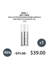 AIDA Glutathione Brightening Ampoule with promotional pricing on a white background