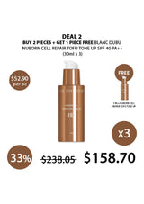 Promotional graphic for a skincare product deal with pricing and quantity information.