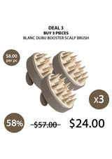 Blanc Dubu Booster Scalp Brush deal with pricing and quantity information on a white background