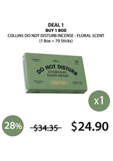 Collins Do Now Disturb Incense Floral Scent