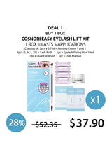 Cosnori Easy Eyelash Lift Kit with packaging and components on a white background