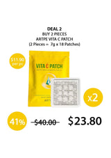 Vita C Patch packaging with promotional text on a white background