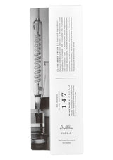 Barber cream packaging with historical illustration and text.