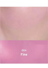 Cosmetic compact with pink border and '664 Fine' text on a white background