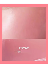 Pink lip gloss with 'FriYAY 765' text on a pink border