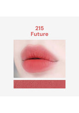 Lipstick shade 215 'Future' shown on a lip with a close-up of the lipstick below.