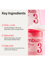 (NUMBUZIN) No.3 Bifida Bakuchiol Exfoliating Toner Pad (190ml)