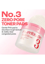 (NUMBUZIN) No.3 Bifida Bakuchiol Exfoliating Toner Pad (190ml)