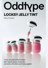 Promotional image of Locksy Jelly Tint with product packaging and text on a white background