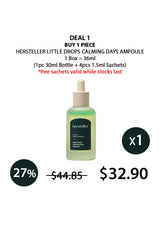 Hersteller Little Drops Calming Days Ampoule with pricing and deal information on a white background