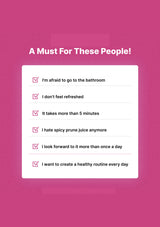 Checklist on a pink background with text 'A Must For These People!'