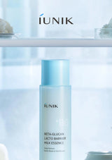 iUNIK skincare product with a blurred background