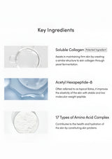 List of key ingredients with images and descriptions on a white background