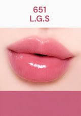 Lipstick swatch on lips with shade number 651 L.G.S.