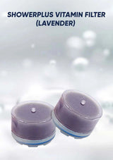 ShowerPlus Vitamin Filter Lavender on a light gray background