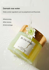 Blanc Dubu facial mask with rose water on a white background