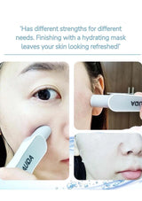 AUDZ skincare product being used on a person's face with text about skin hydration.