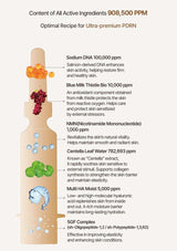 Product bottle with labeled active ingredients and their concentrations on a white background