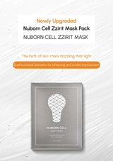 Nuborn Cell Zzirit Mask Pack on a textured white background