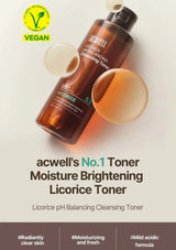 Acwell Licorice pH Balancing Cleansing Toner bottle with packaging on a light background