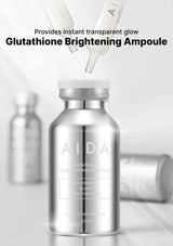AIDA Glutathione Brightening Ampoule with dropper on a white background