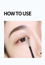 Eyebrow grooming tool with text 'HOW TO USE' on a white background