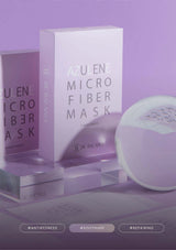 Azulene Micro Fiber Mask packaging with a mask sheet on a purple background
