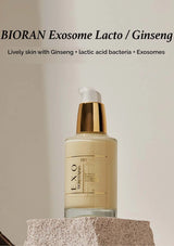 BIORAN Exosome Lacto/Ginseng skincare product on a neutral background