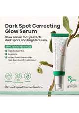 Aveeve dark spot correcting glow serum with packaging on a white background