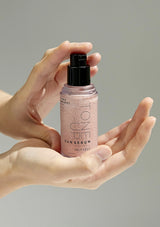 Vely Vely Tone Up Sun Serum with awards on a pink background