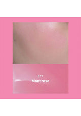 Close-up of skin with a pink border and '577 Montrose' text.