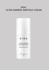 AIDA Ultra Barrier Ampoule Cream packaging on a gray background