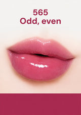 Lip color swatch with shade 565 labeled 'Odd, even' on a white background