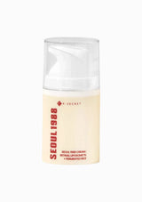 Skincare cream jar labeled 'SEOUL 1988' on a white background