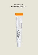 Dr. Althea Melaclear Cream tube on a beige background