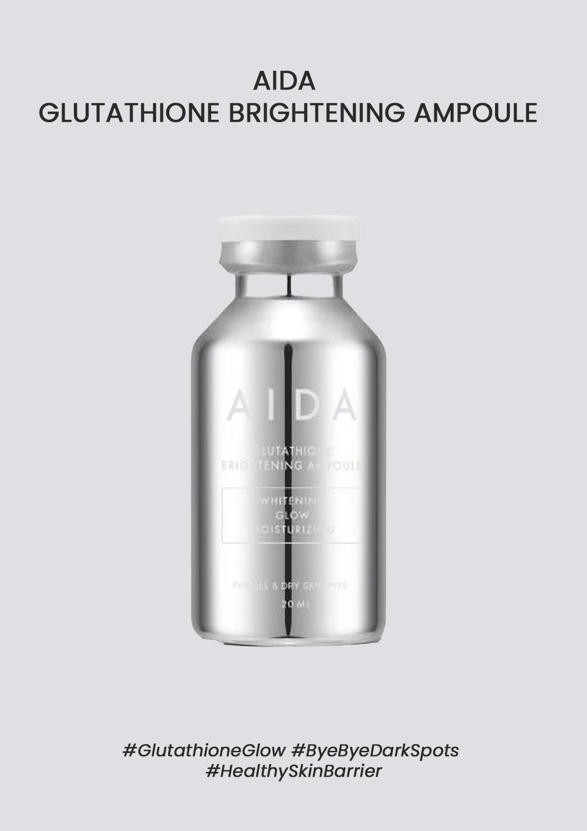 aida glutathione brightening ampoule AIDA Glutathione Brightening Ampoule – Radiance & Tone Care SG – COCOMO