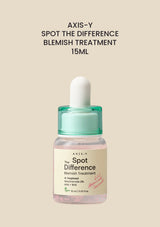 AXIS-Y The Spot Difference Blemish Treatment 15ml — clear product packshot, COCOMO main image