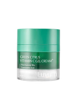 Green Citrus Vitamin C Gel Cream jar with green lid on a white background