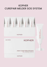Kopher Curepair Melder SOS System packaging on a pink background