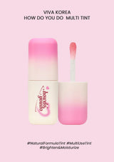 Viva Korea multi-use tint with pink gradient on a light pink background