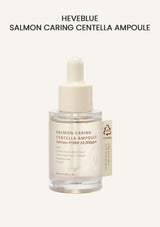 Salmon Caring Centella Ampoule bottle on a white background