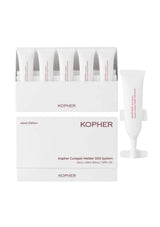 Kopher skincare product set with packaging on a white background