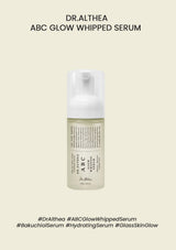 Dr. Althea ABC Glow Whipped Serum bottle on a beige background