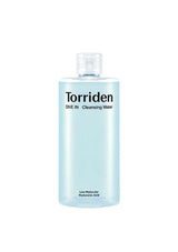 A clear plastic bottle labeled 'TORRIDEN One-in Cleansing Water' against a white background.